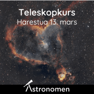 Teleskopkurs Harestua 13. mars 2026