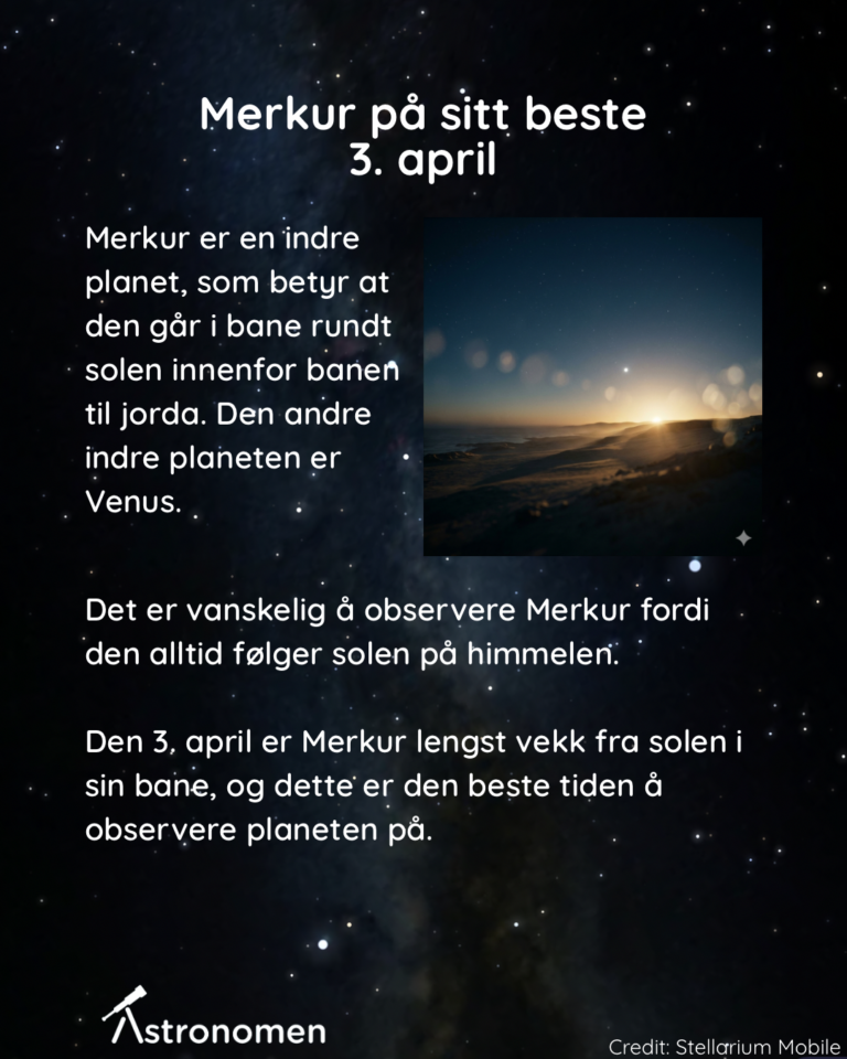 Himmelske hendelser april 2026 - 2